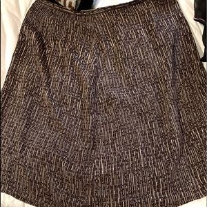 Skirt, brown and tan